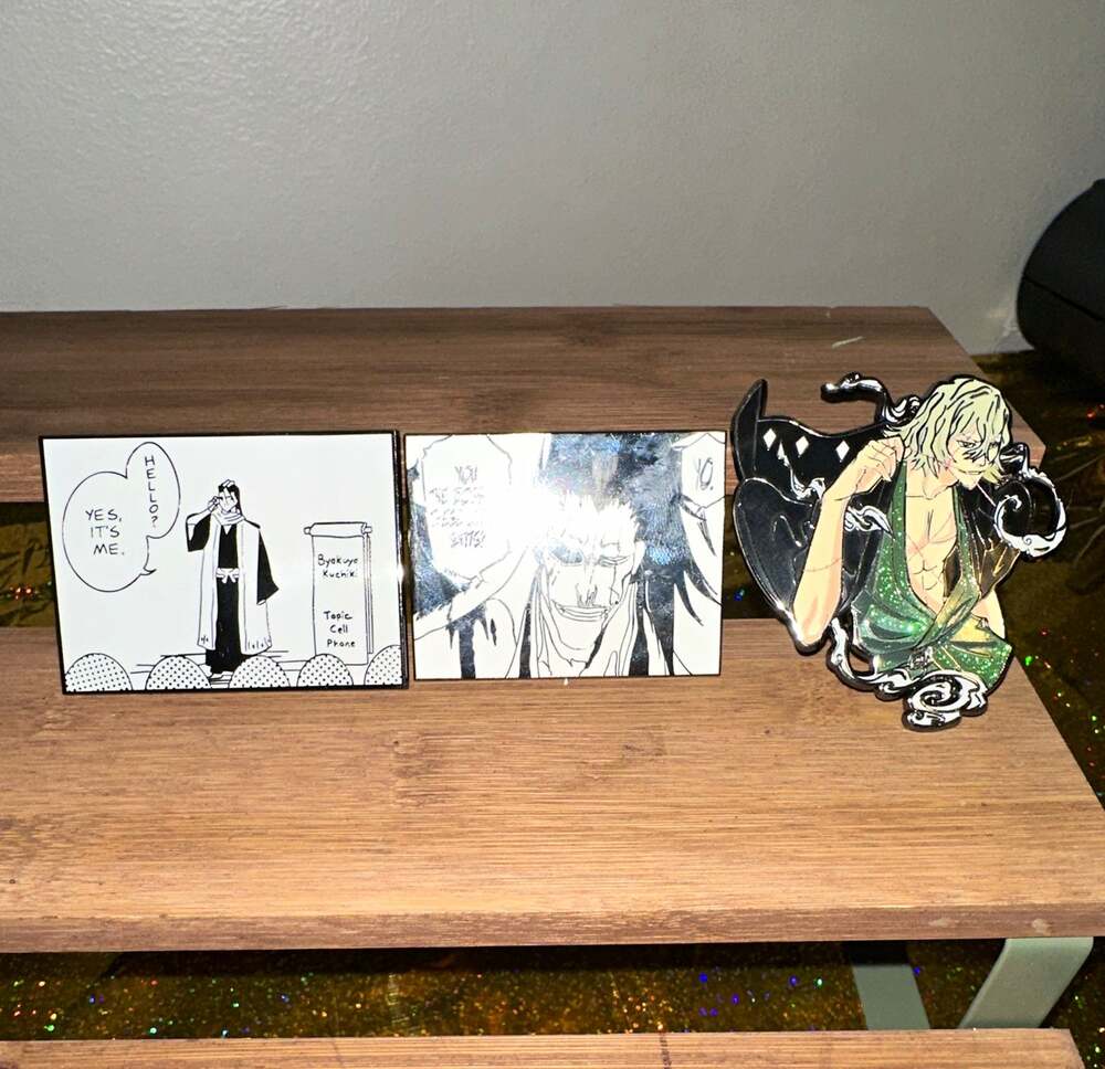 Bleach Enamel Pin Lot Kenpachi Zaraki Byakuya Kuchiki Grimmjow Manga Metal Pins